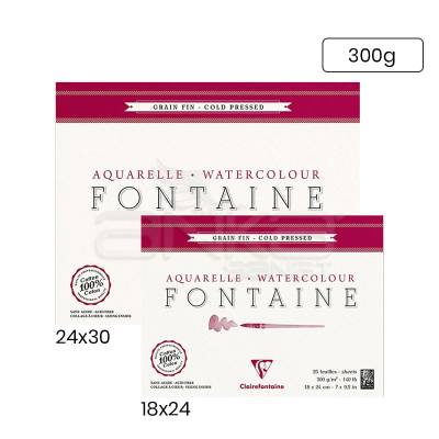 Clairefontaine Fontaine Cold Pressed Sulu Boya Bloğu 300g 10 Sayfa - 1