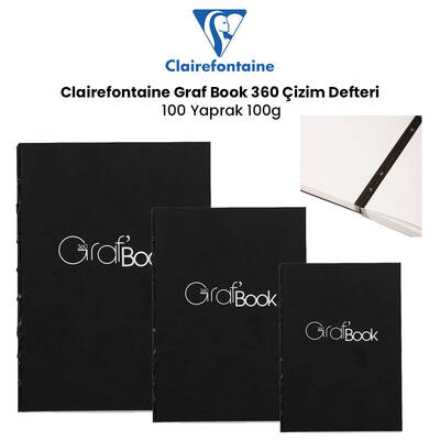 Clairefontaine Graf Book 360 Çizim Defteri 100 Yaprak 100g