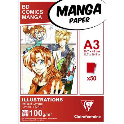 Clairefontaine Manga Paper 100g 50 Yaprak A3