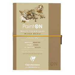 Clairefontaine - Clairefontaine Paint On Mixed Media Naturel Blok A5 250g 32 Yaprak