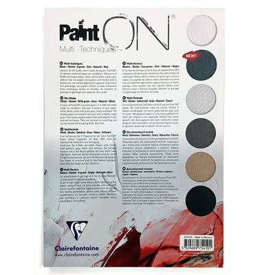 Clairefontaine Paint On Multi-Techniques 6 Renk 24 Yaprak 250g