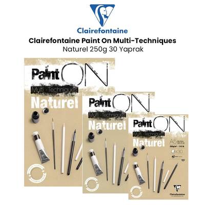 Clairefontaine Paint On Multi-Techniques Naturel 250g 30 Yaprak