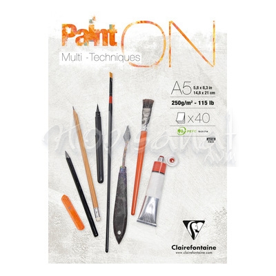 Clairefontaine Paint On Multi-techniques Blok 250g 40 Yaprak A5