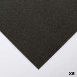 Clairefontaine - Clairefontaine Pastelmat Pastel Kağıdı 50x70cm 360g 5li Paket Antracite