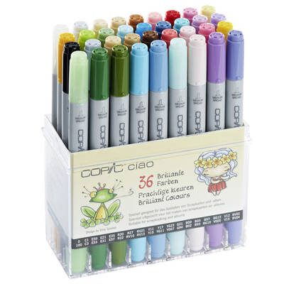 Copic Ciao Marker 36lı Set Brilliant Colors