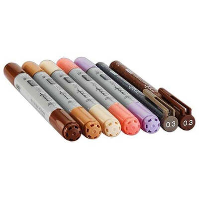 Copic Ciao Marker 5+2 Set People Doodle Kit