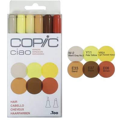 Copic Ciao Marker 6lı Set Hair