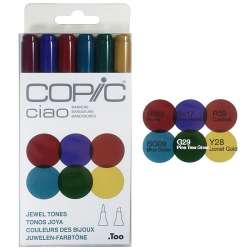 Copic - Copic Ciao Marker 6lı Set Jevel Tones