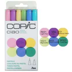 Copic - Copic Ciao Marker 6lı Set Pastels