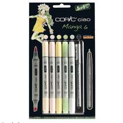 Copic - Copic Ciao Marker 5+1 Set Manga 6