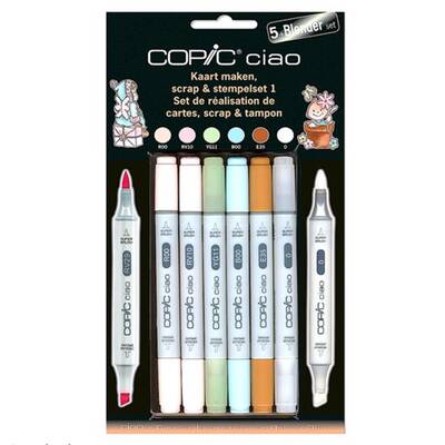 Copic Ciao Marker 5+1 Set Scrapbooking 1