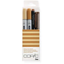 Copic - Copic Doodle Pack 4lü Set Brown