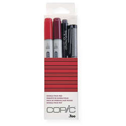 Copic - Copic Doodle Pack 4lü Set Red