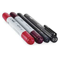 Copic - Copic Doodle Pack 4lü Set Red (1)