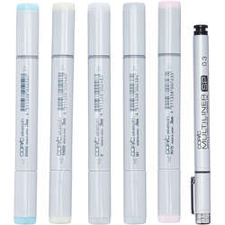 Copic Sketch Marker 6lı Set Blending Basics - 3