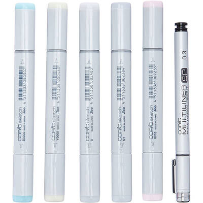 Copic Sketch Marker 6lı Set Blending Basics