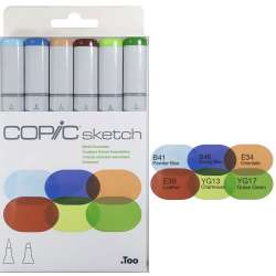 Copic - Copic Sketch Marker 6lı Set Earth Essentials