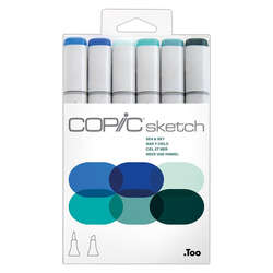 Copic - Copic Sketch Marker 6lı Set Sea & Sky