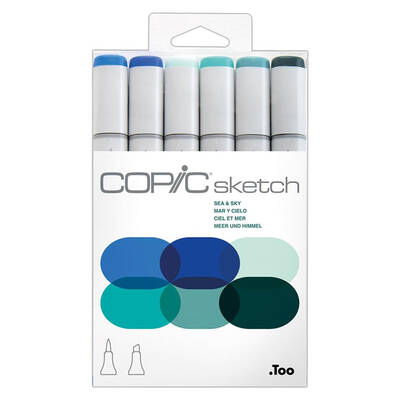 Copic Sketch Marker 6lı Set Sea & Sky