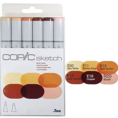 Copic Sketch Marker 6lı Set Skin Tones