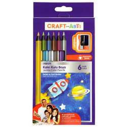 Craft & Arts - Craft and Arts Kuru Boya Jumbo Metalik 6lı Paket