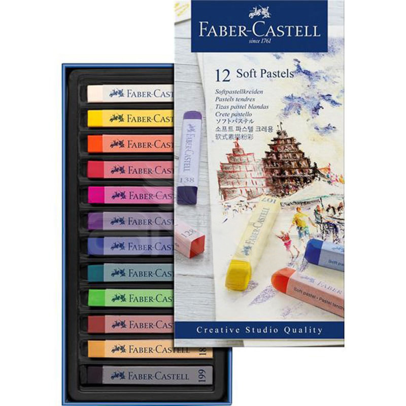 Creative Studio Toz Pastel Boya (soft) 12 Renk Tam Boy