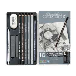 Cretacolor - Cretacolor Artino Graphite Eskiz Seti 10lu Metal Kutu 40021