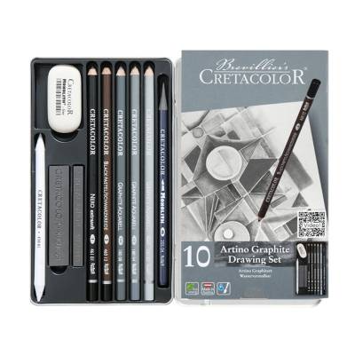 Cretacolor Artino Graphite Eskiz Seti 10lu Metal Kutu 40021