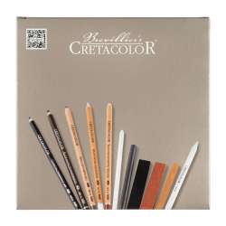 Cretacolor Passion Box Drawing Set Premium Çizim Seti Ahşap Kutu 25li 40041 - 4