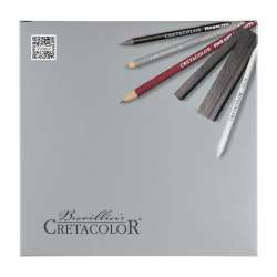 Cretacolor Silver Box Premium Eskiz Seti Ahşap Kutu 17li 40017 - 4