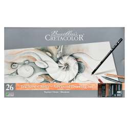 Cretacolor - Cretacolor Teachers Choice Advanced Drawing Set Profesyonel Çizim Seti Metal Kutu 27 Parça 40042 (1)