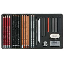 Cretacolor Teachers Choice Advanced Drawing Set Profesyonel Çizim Seti Metal Kutu 27 Parça 40042 - 3
