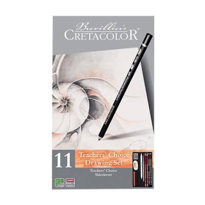 Cretacolor Teachers Choice Beginner Drawing Set Temel Çizim Seti Metal Kutu 11li 40033