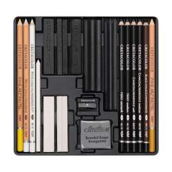 Cretacolor Wolfbox Premium Çizim Seti Metal Kutu 25li 91400-2602 - 3