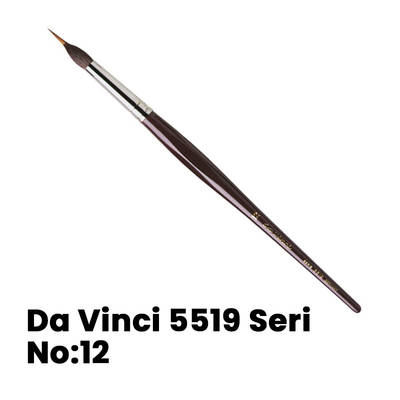 Da Vinci 5519 Seri Kolinsky Samur Kılı Yuvarlak Uçlu Fırça No 12