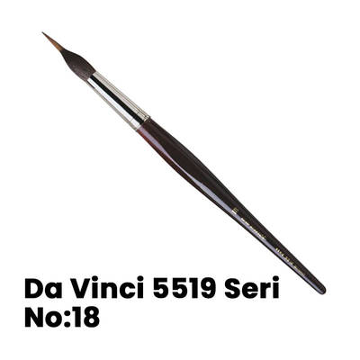 Da Vinci 5519 Seri Kolinsky Samur Kılı Yuvarlak Uçlu Fırça No 18