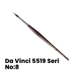 Da Vinci - Da Vinci 5519 Seri Kolinsky Samur Kılı Yuvarlak Uçlu Fırça No 8