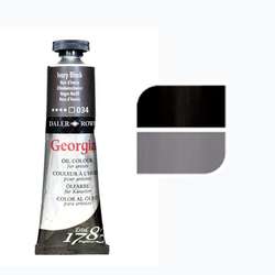 Daler Rowney - Daler Rowney Georgian Yağlı Boya 38ml No:034 Ivroy Black