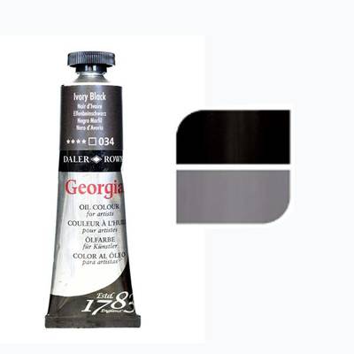 Daler Rowney Georgian Yağlı Boya 38ml No:034 Ivroy Black