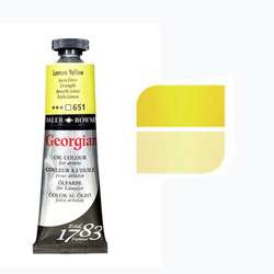 Daler Rowney - Daler Rowney Georgian Yağlı Boya 38ml No:651 Lemon Yellow