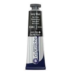 Daler Rowney - Daler Rowney Aquafine Opak Guaj Boya 15ml 034 Ivory Black