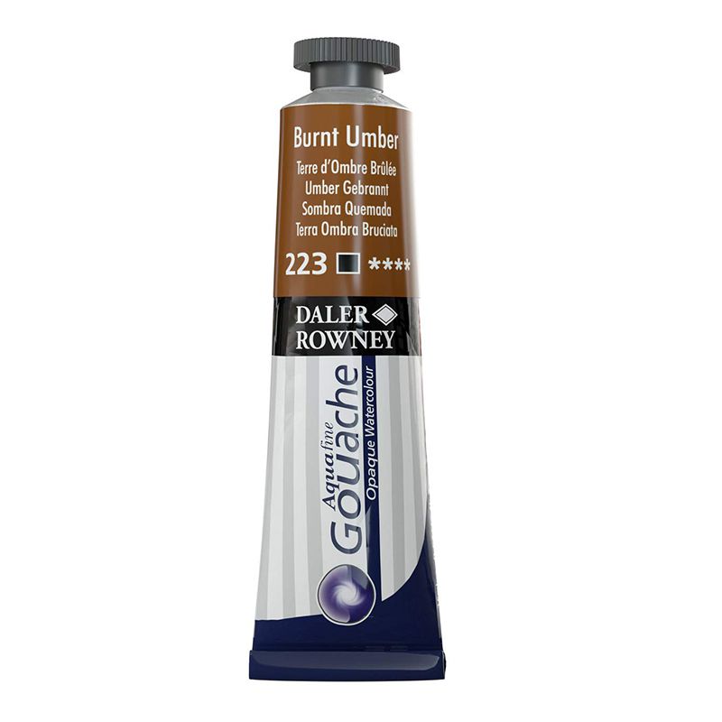 Daler Rowney Aquafine Opak Guaj Boya 15ml 223 Burnt Umber