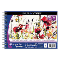 Daler Rowney - Daler Rowney Aquafine Sulu Boya Blok A5 12 Yaprak 300g Texture