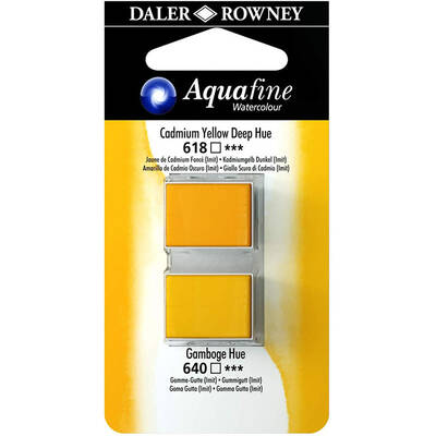Daler Rowney Aquafine Sulu Boya Tablet 2li Cad. Yellow Deep-Ganboge