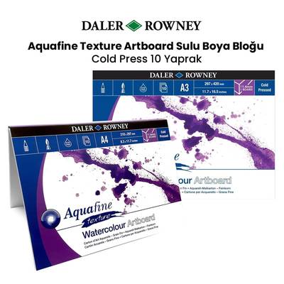 Daler Rowney Aquafine Texture Artboard Sulu Boya Bloğu 10 Yaprak