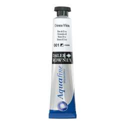 Daler Rowney - Daler Rowney Aquafine Tüp Sulu Boya 8ml 001 Chinese White