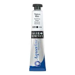 Daler Rowney - Daler Rowney Aquafine Tüp Sulu Boya 8ml 009 Titanium White