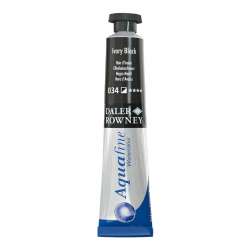 Daler Rowney - Daler Rowney Aquafine Tüp Sulu Boya 8ml 034 Ivory Black