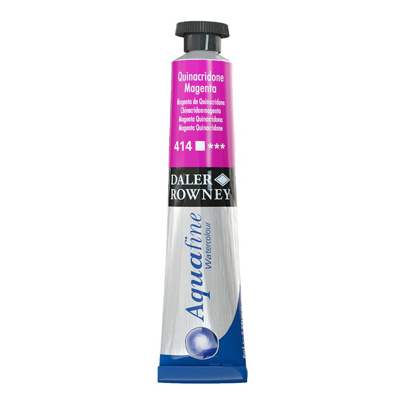 Daler Rowney Aquafine Tüp Sulu Boya 8ml 414 Quinacridone Magenta