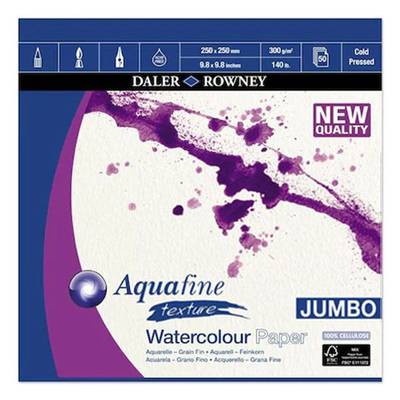 Daler Rowney Aquafine Texture Jumbo 50 Yaprak 300g 25x25cm